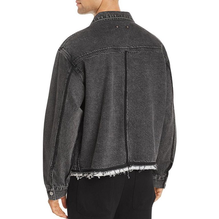 Andersson Bell BLACK Inside-Out Denim Jacket, US Small