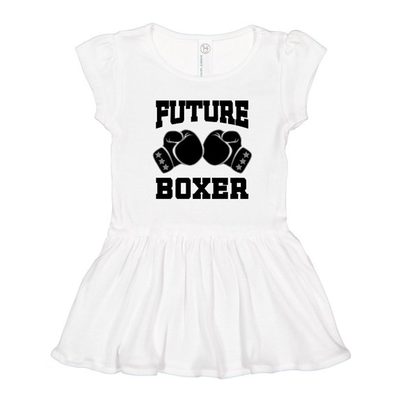 Inktastic Boxing Future Boxer Girls Toddler Dress