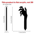 thumbnail image 3 of 5 Pcs Black Acrylic Skeleton Hand Yard Stakes, Halloween Creepy Ground Insert Decor for Garden Graveyard Outdoor Party Decoration, 3 of 7