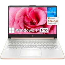 HP 14" Laptop for Student Business, Intel Quad-Core N4120, 16GB RAM, 320GB Storage(64GB eMMC 256GB Micro SD), 1-Year Microsoft 365, Windows 11 Pro, Stream Series, Webcam, WiFi, Ultra Light