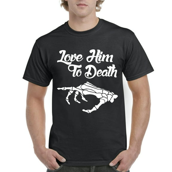MmF - Men's T-Shirt Short Sleeve - Halloween Love Him To Death Matching Halloween Couple