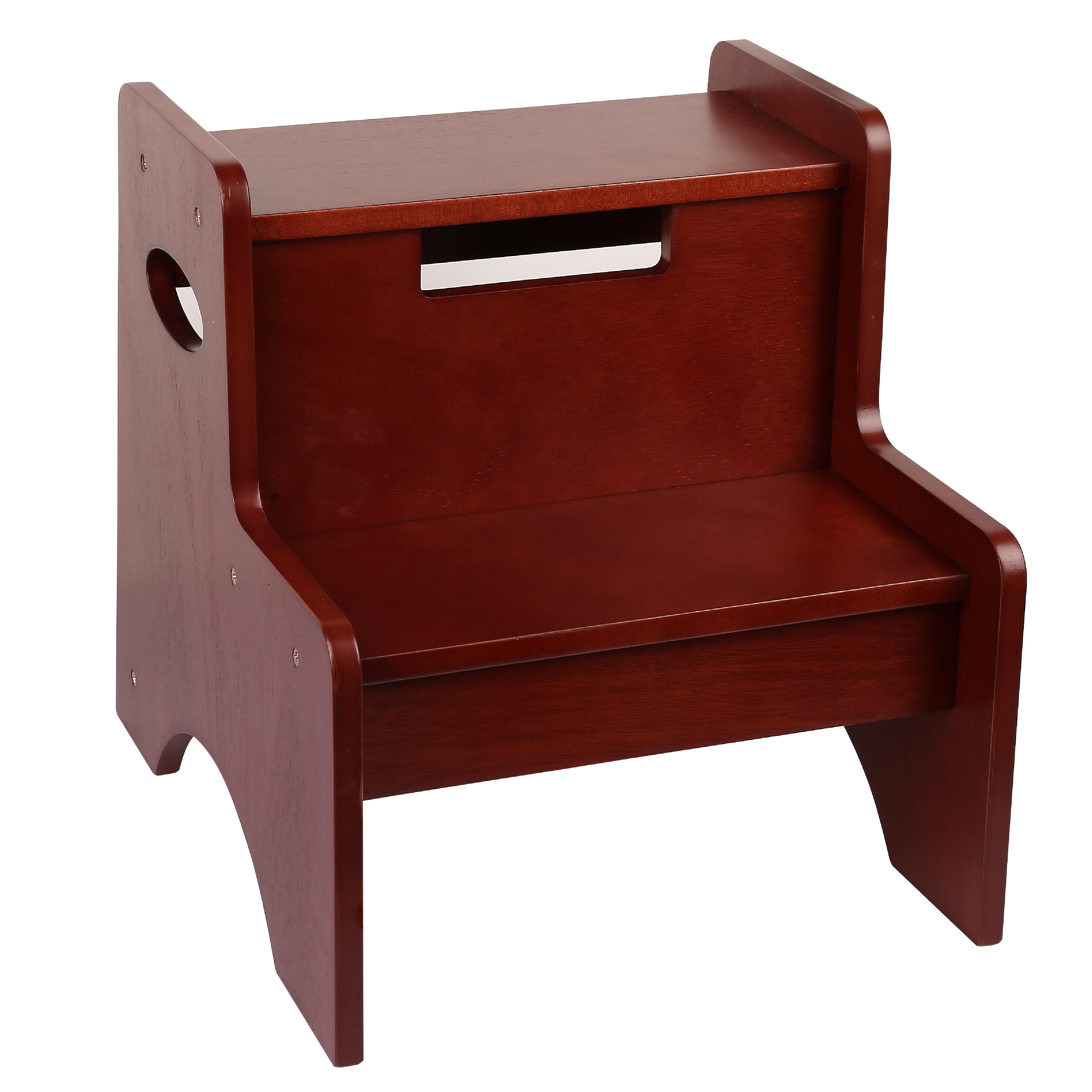 Two Step Stool Cherry Finish
