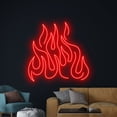 thumbnail image 2 of Handmadetneonsign Flames Fire Neon Sign, Flames Fire LED Neon Art Decor, Burning Fire Wall Decor, 2 of 5