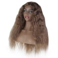 thumbnail image 1 of CNKOO Perruque Cheveux Humains Bouclés Péruviens Cheveux Ondulés Africains 39 Pouces Perruque Réglable, 1 of 4