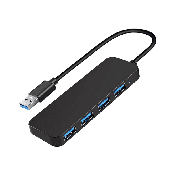 4 Ports USB Hub, USB 3.0 Hub USB Splitter USB Expander for Laptop