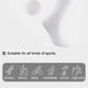 thumbnail image 3 of Calcetines de compresión para deporte y salud | Soporte transpirable | Estimulador de la circulación | Reduce la hinchazón y la fatiga | Para corredores, atletas, enfermeras, viajes, vuelos | Unisex, 3 of 7