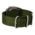 thumbnail image 2 of 12121 Men's A-2T Original Classics Olive Green Nylon Strap White Dial Watch, 2 of 4