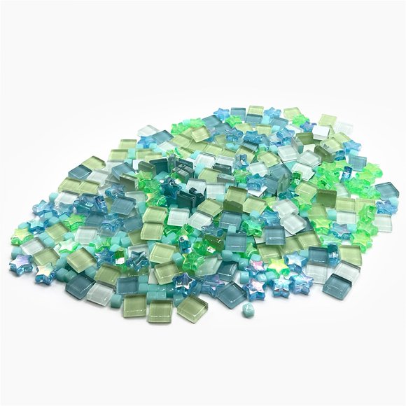 Mosaicos Giftmeet de 350 piezas, verdes, para manualidades y proyectos DIY