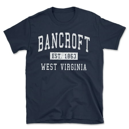 Bancroft West Virginia Classic Established Men s Cotton T-Shirt Bancroft West Virginia Classic Established Men s Cotton T-Shirt