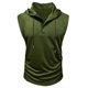 thumbnail image 3 of Ceisia Men's Loose Sleeveless Hooded Athletic Tank Top Breathable Quick Dry Workout Shirt Army Green XXL Gifts, 3 of 7