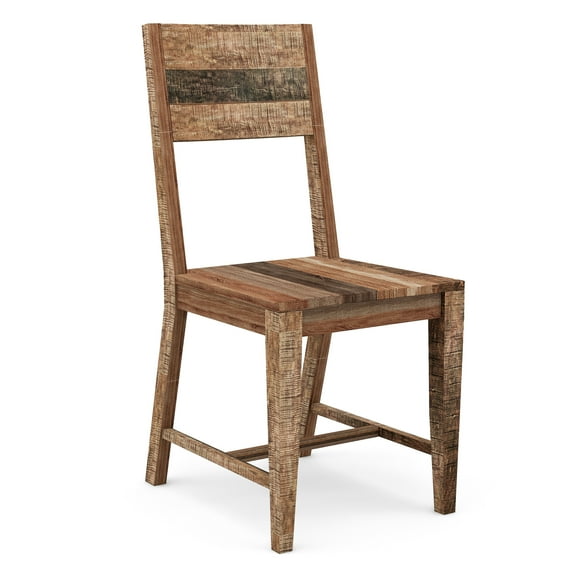 Furniture of America Acres Farmhouse Wood Dining Chairs-Set of 2, Natural Tone