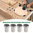 thumbnail image 5 of 4pcs Woodworking Table Clamp 20mm, Aluminum Alloy Stop Work Bench Dog Clamp, T Track Woodworking Work Bench Accessories For Hole, 5 of 5