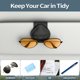 thumbnail image 5 of Estuche para gafas de coche, 2 piezas de cuero con cierre magnético, soporte para gafas de coche, soporte universal para gafas de sol, clip para colgar gafas para coche, negro brillar Electrónica, 5 of 5