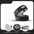 thumbnail image 2 of AB081 Estabilizador de rótula ajustable Correa de rodilla Soporte de rodilla Equipo de protección deportiva - Gris, negro Gris, multicolor, 2 of 5