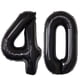 thumbnail image 2 of Globos de 40 números negros Giant Jumbo Number 40 Foil Mylar Globos para Mujeres Hombres 4 Colorful Elves COLORFUL ELVES, 2 of 2
