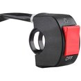 thumbnail image 1 of CHAO Interruptor de manillar, interruptor de manillar de motocicleta de arranque eléctrico universal a prueba de agua Encendido/apagado de faro LED con botón amarillo o rojo 12 V(rojo), 1 of 3