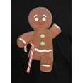 thumbnail image 4 of Old Glory Youth Ginger Bread Man With Candy Cane Crutch Short Sleeve T Shirt, 4 of 6