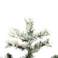 thumbnail image 2 of Vickerman 01527 - 12' x 92" Flocked Alaskan Pine 1800 Multi-Color DuraLit Miniature Lights and 120 Multi-Color G50 Lights Christmas Tree (A806393), 2 of 2