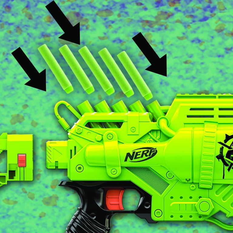 Nerf Zombie Strike Ghoulgrinder Blaster - Fire with Rotating 10