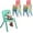 12Pcs Light Colors, variant on Wanan 6Pcs Plastic Stackable Chairs, Modern Kids Chairs for Outdoor, Reading, Relaxing, Learning, Painting, Playing