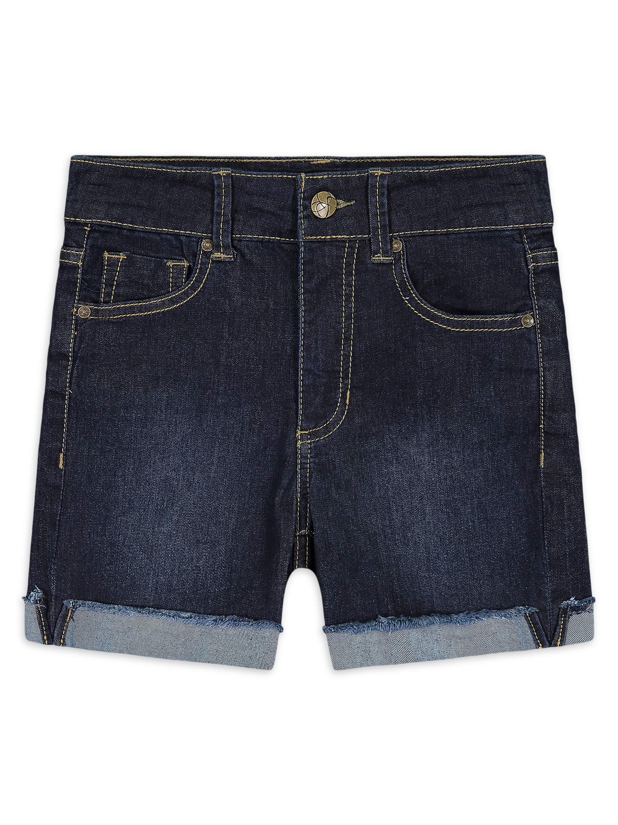 Jessica Simpson Women’s Denim Shorts – Rolled Or Unrolled Cuff, Button Closure (Size 4/27, Jazzy Wash)