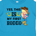 thumbnail image 4 of Inktastic Yes, This is My First Rodeo Cowgirl in Hat and Boots Girls Toddler T-Shirt, 4 of 5