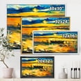 thumbnail image 4 of Designart 'Boat At The Lake During Evening Glow VI' Nautical & Coastal Framed Canvas Wall Art Print, 4 of 5