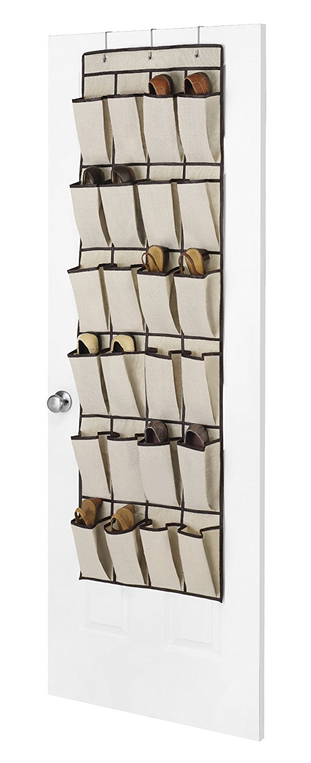 walmart plastic shoe rack on Over The Door 24 Pair Canvas Shoe Organizer Walmart Com Walmart Com