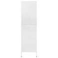 thumbnail image 2 of vidaXL Garde-Robe Blanche 90x50x180 cm Acier, 2 of 5