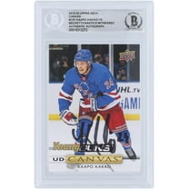 Kaapo Kakko New York Rangers Autographed 2019-20 Upper Deck Series 1 Young Guns Canvas #C91 Beckett Fanatics Witnessed Authenticated Rookie Card - Fanatics Authentic Certified