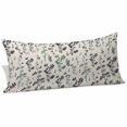 thumbnail image 2 of Green Grey Botanical Body Pillow Covers 20"x60", Rustic Country Spring Floral Summer Leaf Soft Brushed Microfiber Breathable Throw Pillow Covers, Pillowcase with Zipper for Couch Sofa Bedroom, 2 of 9