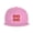 Pink, variant on Snapback Hat Christmas Print Flat Brim Adjustable Baseball Cap for Men Women Trucker Hat Black