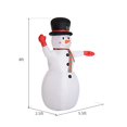 thumbnail image 4 of HOMCOM Inflatable Christmas Outdoor Lighted Yard Decoration, Waving Snowman, 8' Tall, 4 of 5