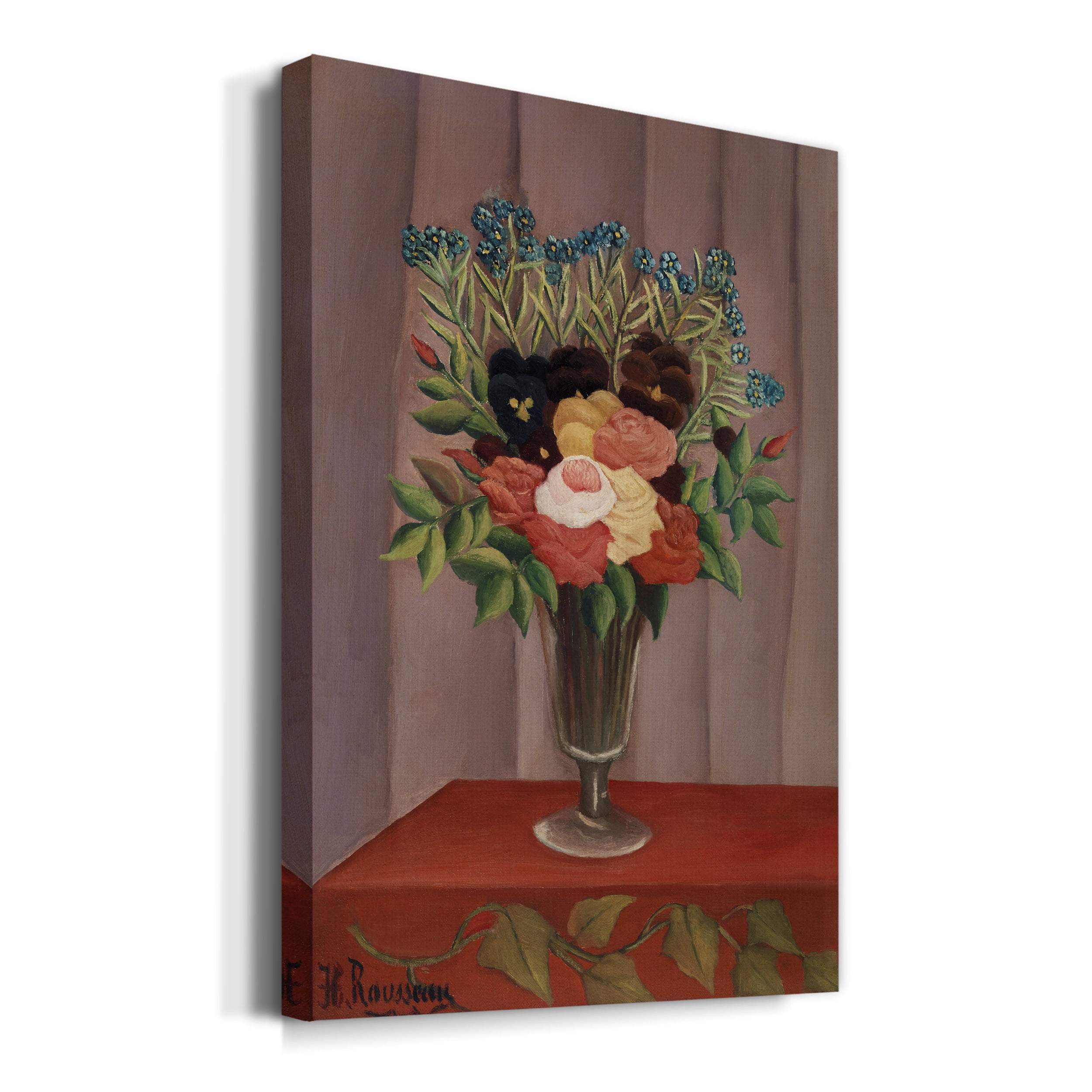 Bouquet of Flowers (Bouquet de fleurs) Premium Gallery Wrapped Canvas - Ready to Hang - 8 x 12