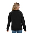 thumbnail image 4 of WTOBBY Women's Everyday Casual Top with Raglan Long Sleeves and Round-Neck, Halloween Themed Print for Fun Styles, Ideal for Relaxed Outfits and Seasonal Themes,Cow Pattern L, 4 of 6