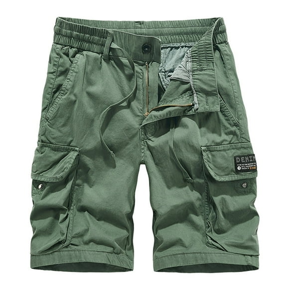 HCNTES Mens Cargo Shorts Summer Stretch Hiking Shorts Workout Athletic Shorts with Pocket(AG,31)