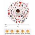 thumbnail image 6 of 15 Inch Round Placemats Set of 4, Valentine's Day Love Heart Non Slip Heat Insulation PP Table Mats, Pink Red Black Romantic Washable Place Mats for Kitchen Dining Party Table Decor, 6 of 7