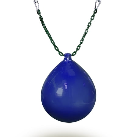 Gorilla Playsets Buoy Ball with Green Chain and Spring Clips - Blue