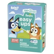 Pampers Easy Ups Bluey Potty Training Pants Boys Size 3T-4T, 22 Count (Select for More Options)