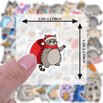 thumbnail image 4 of YEZDIX 35pcs Cat Stickers Waterproof Vinyl for Laptops Notebooks Suitcases, 4 of 5