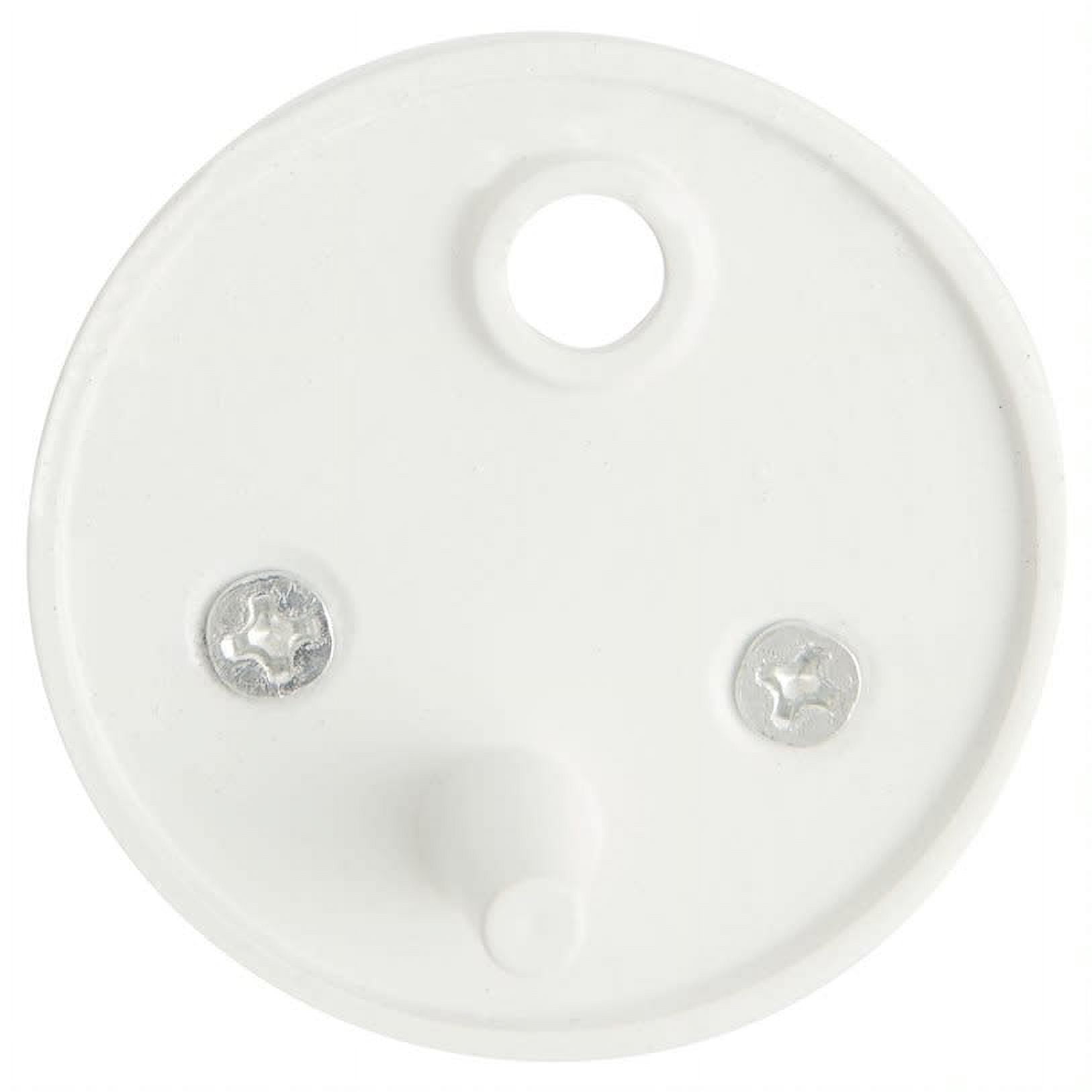 Dome Door Stop Wall Protectors with Rubber Stopper – White Floor Mounted Door Stoppers 10-Pack – Design House, 182691