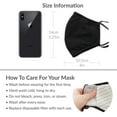 thumbnail image 4 of Weddingstar 5-Pack Adult Reusable, Washable 3 Ply Cloth Face Masks With Filter Pockets - Navy Blue, 4 of 6