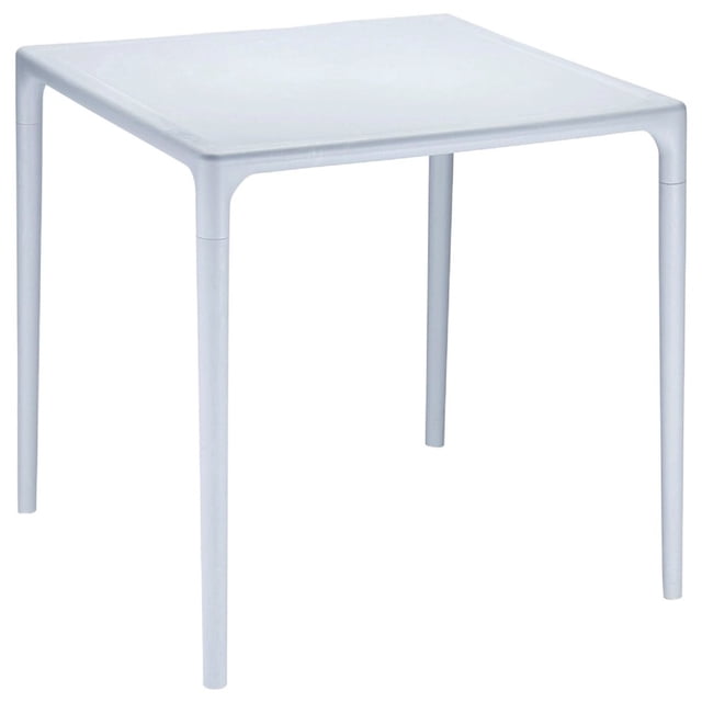 Table à Manger Carrée Mangue Gris 28 Pouces