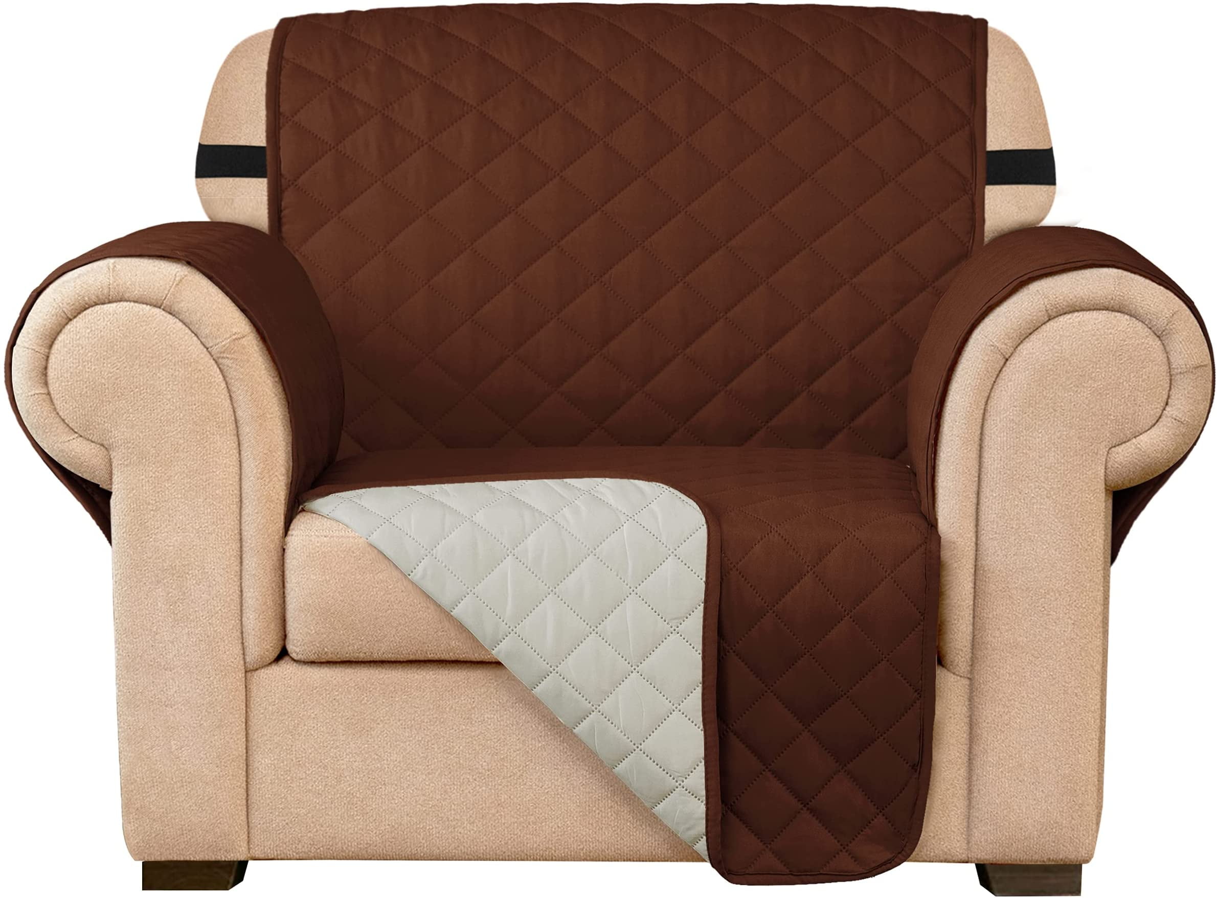 BURGUNDY-RECLINER COVER-STRETCH-CHECKERBOARD-IN 4 COLORS-AVAIL IN ALL SIZES  XX 