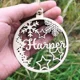 thumbnail image 5 of Adorno navideño con nombre personalizado, bola de nieve de madera para colgar, adorno para árbol de Navidad, regalo navideño personalizado, 5 of 5