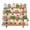 Brown, variant on FUIN Wooden Rustic Cupcake Stand for 24 Cupcakes, Stepped Wood Display Stand for Weddings, Tiered Party Table Display Riser for Food , Dessert, Cookie, Decor, Craft Show, White