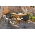 thumbnail image 2 of Armen Living Snack Fabric In-Outdoor Dining Chair in Black (Set of 2), 2 of 8