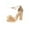 Beige, variant on Women's Summer Casual Peep Toe Sandals Lace-Up Solid Color High Heel Chunky Heel Shoes