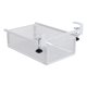 thumbnail image 1 of Cesta de almacenamiento metálica para fijar debajo de un estante, fabricada en acero al carbono, con sistema deslizante. Blanco ajustable, 1 of 9