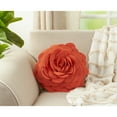 thumbnail image 2 of Saro Lifestyle FT095.TC16R 16 in. Rose Flower Design Poly Filled Throw Pillow, Terracotta, 2 of 5